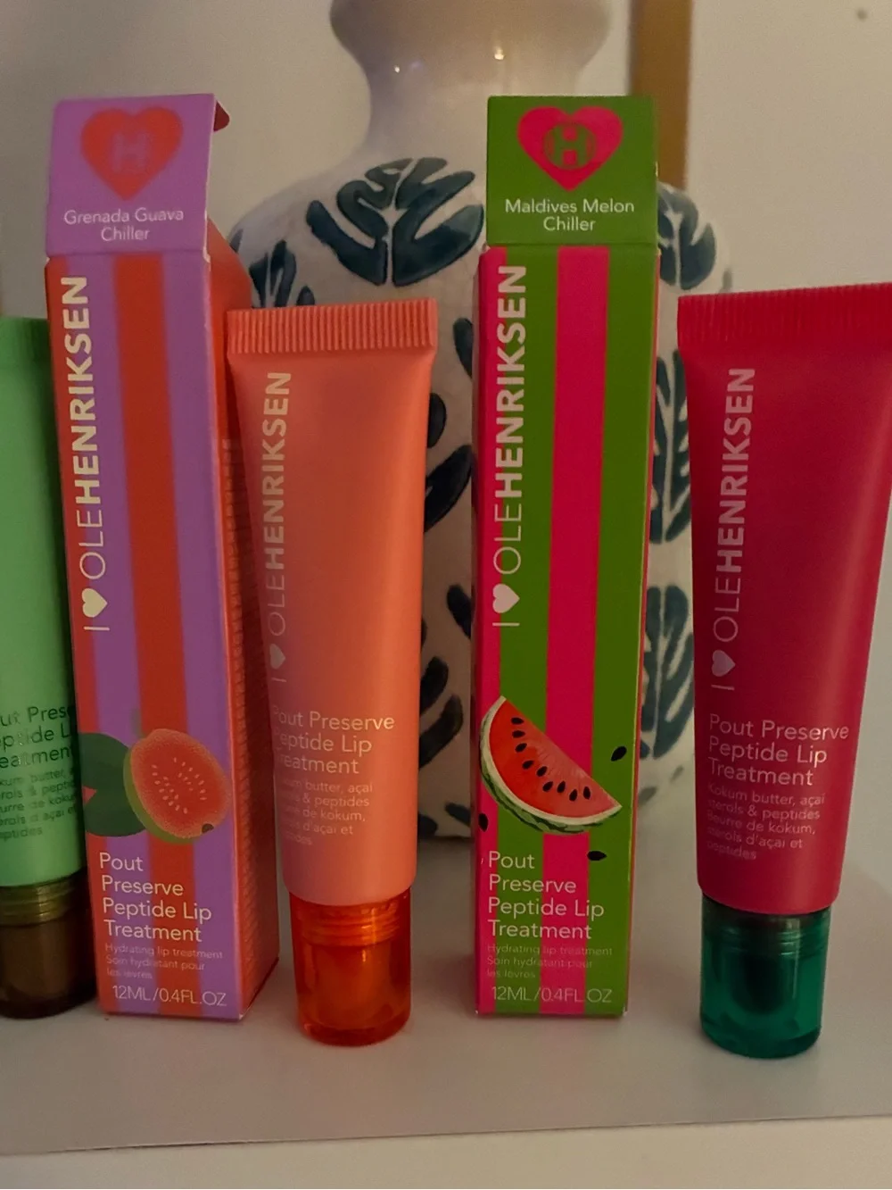 NEW Ole Henriksen Pout Preserve Peptide Lip Treatment Bundle 5 Full Size
